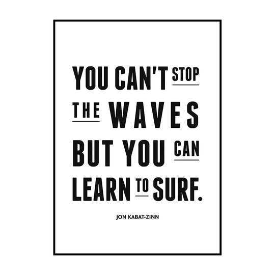 Black And White Motivational Quotes Canvas Wall Art
