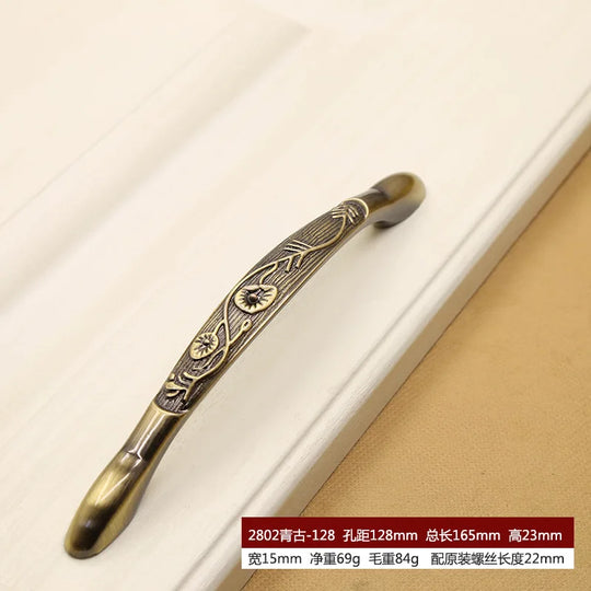Retro Bronze Cabinet Handles – Antique Metal Drawer &amp; Door Pulls