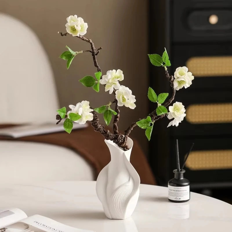 Abstract Ceramic Vase for Dried Flower Tabletop Home Decor