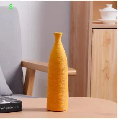 Simple Modern Black and White Ceramic Vase Table Decor