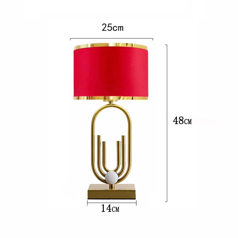Nordic Luxury Fabric Table Lamp for Bedroom &amp; Living Room