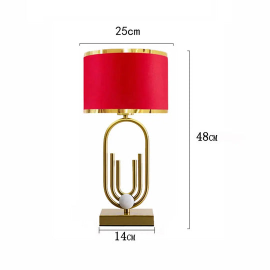 Nordic Luxury Fabric Table Lamp for Bedroom &amp; Living Room
