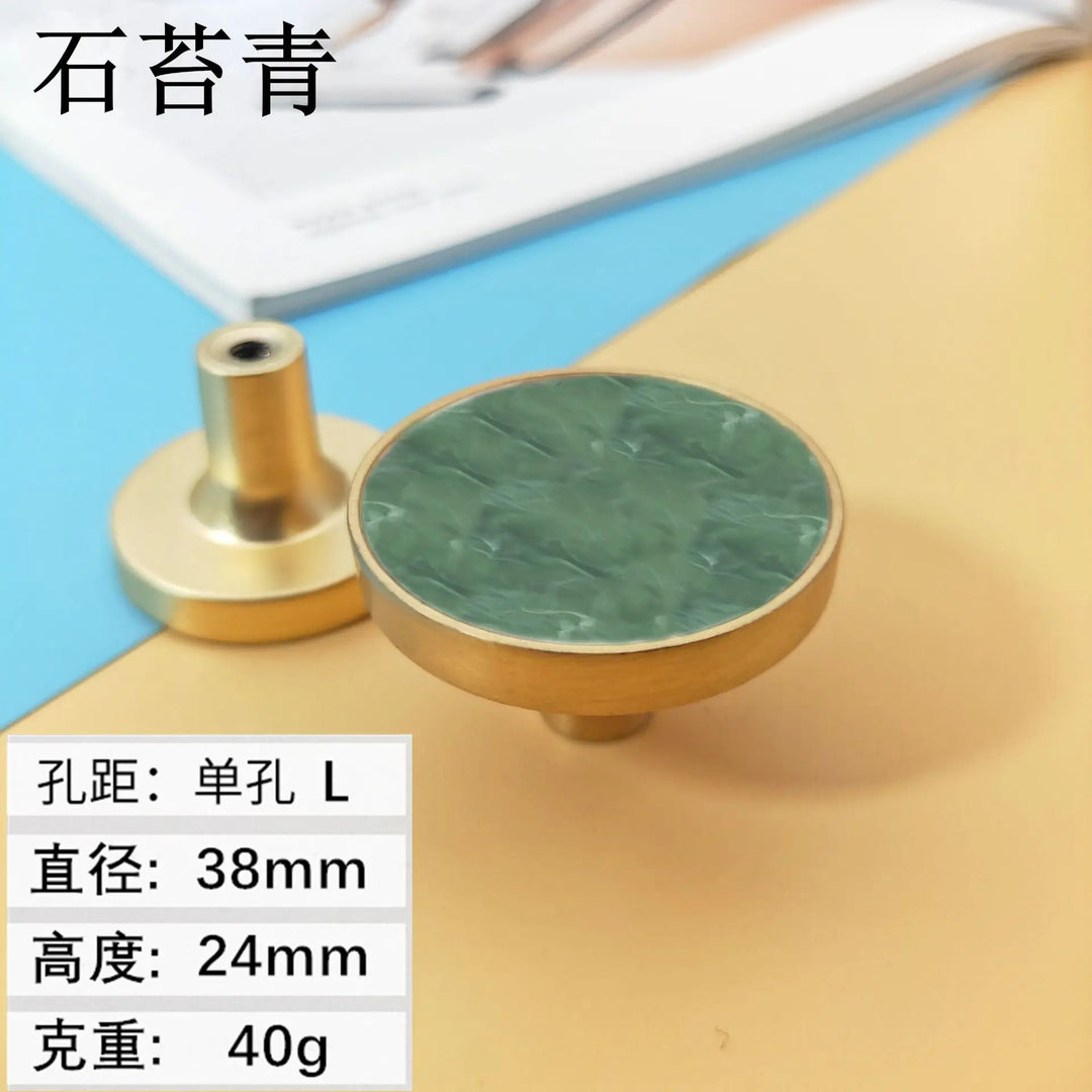 Shell Cabinet Handles – Gold Single-Hole Knobs &amp; Multipurpose Hooks