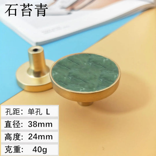 Shell Cabinet Handles – Gold Single-Hole Knobs &amp; Multipurpose Hooks