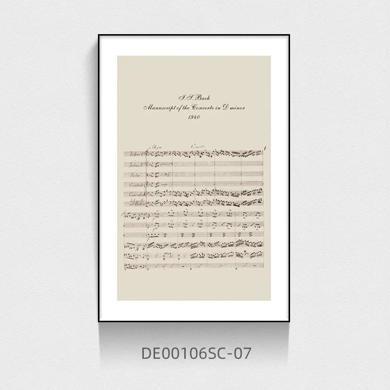 Vintage Style Woman Playing Piano Canvas Wall Art Unframed