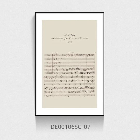 Vintage Style Woman Playing Piano Canvas Wall Art Unframed