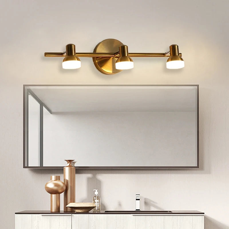 Modern LED Wall Light Multi-Head Mirror Lamp for Bathroom &amp; Bedroom