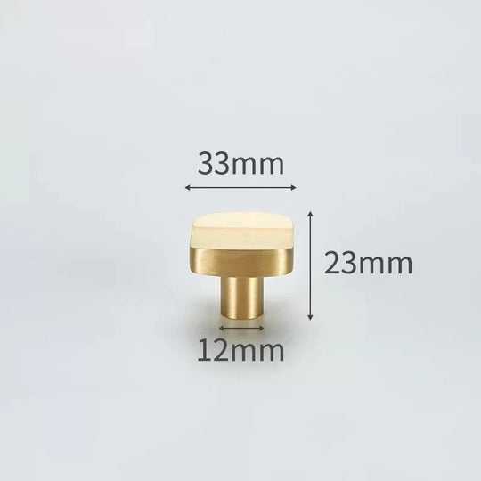 Modern Solid Brass Cabinet Knobs – Minimalist Wardrobe &amp; Kitchen Pulls