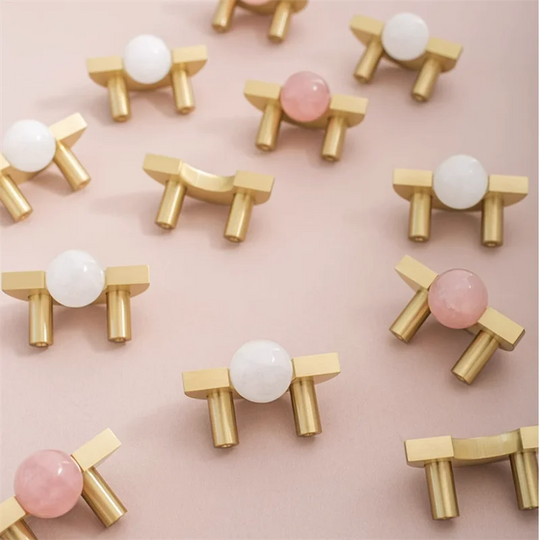 Brass &amp; Acrylic Cabinet Handles and Knobs – Elegant Furniture Pulls
