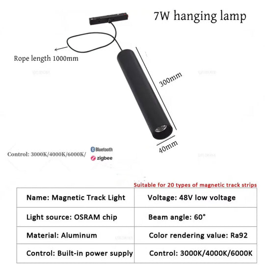 Smart Magnetic Track LED Light – Modern Dimmable Ceiling &amp; Spot Lighting
