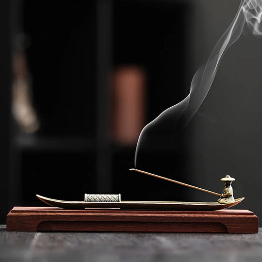 Japanese Style Fishing Boat Incense Holder Aromatherapy Ornament
