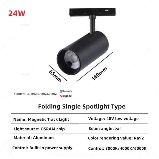 Smart Magnetic Track LED Light – Modern Dimmable Ceiling &amp; Spot Lighting