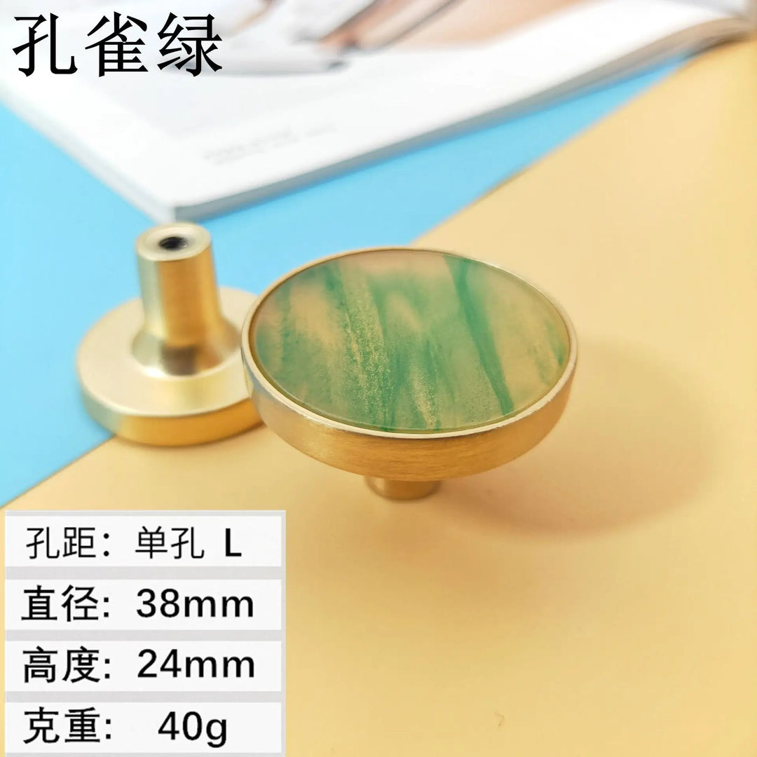 Shell Cabinet Handles – Gold Single-Hole Knobs &amp; Multipurpose Hooks