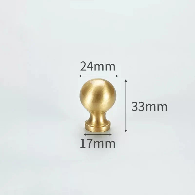 Modern Solid Brass Cabinet Knobs – Minimalist Wardrobe &amp; Kitchen Pulls