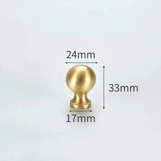 Modern Solid Brass Cabinet Knobs – Minimalist Wardrobe &amp; Kitchen Pulls