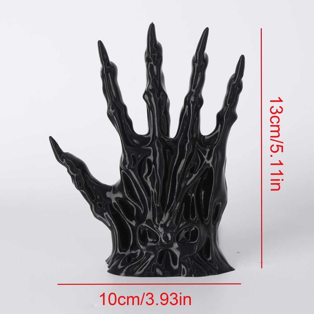 Gothic Demon Hand Bookends Set for Shelf and Desk Decor