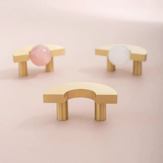 Brass &amp; Acrylic Cabinet Handles and Knobs – Elegant Furniture Pulls