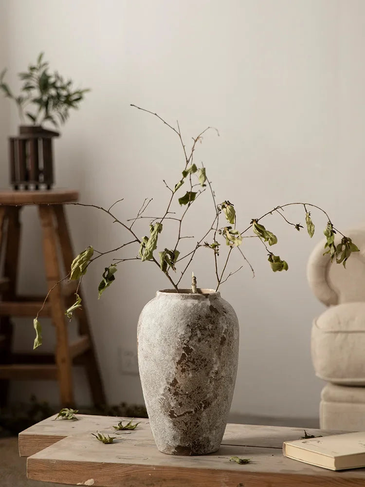 Ceramic Hydroponic Flower Arranging Vase for Tabletop Decor
