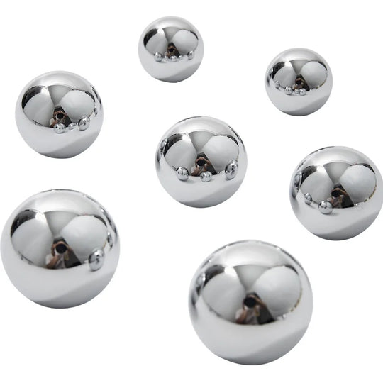 Chrome Brass Ball Knobs – Modern Silver Cabinet &amp; Drawer Pulls