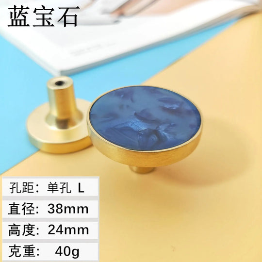 Shell Cabinet Handles – Gold Single-Hole Knobs &amp; Multipurpose Hooks