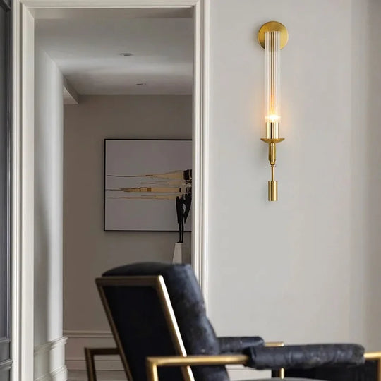 Modern Copper Wall Sconce for Living Room &amp; Bedroom