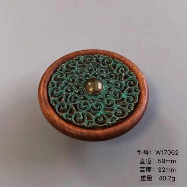 Handmade Wood &amp; Alloy Cabinet Handles – Artistic Furniture Knobs