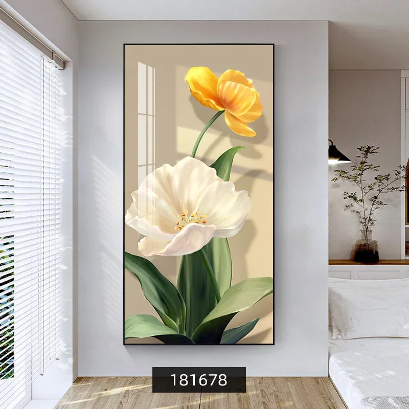 Summer Flowers Colorful Floral Canvas Wall Art
