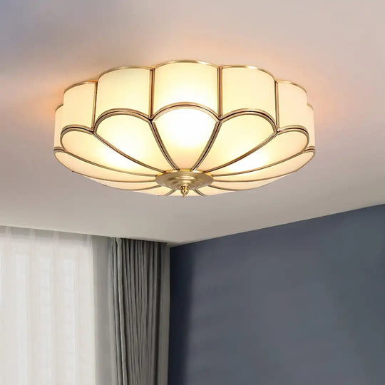 All-Copper Minimalist LED Ceiling Lamp for Study &amp; Dining Room