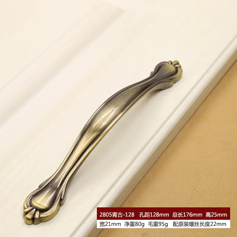 Retro Bronze Cabinet Handles – Antique Metal Drawer &amp; Door Pulls