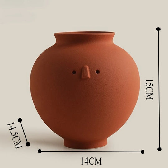 Abstract Ceramic Vase Modern Minimal Decor