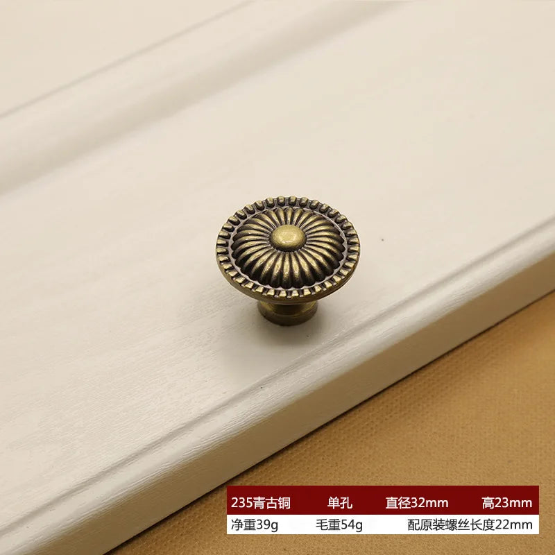 Retro Bronze Cabinet Handles – Antique Metal Drawer &amp; Door Pulls