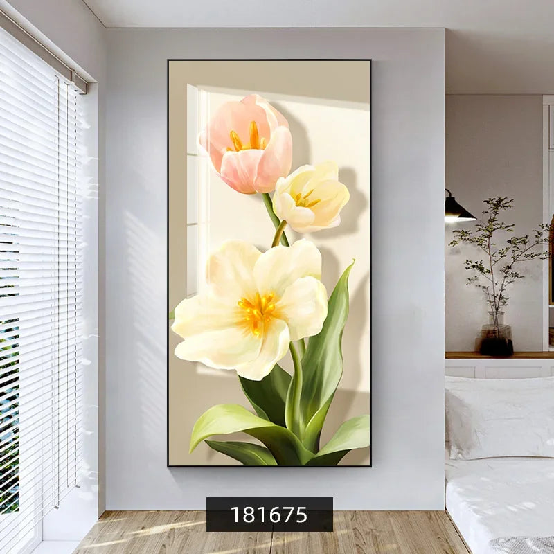 Summer Flowers Colorful Floral Canvas Wall Art