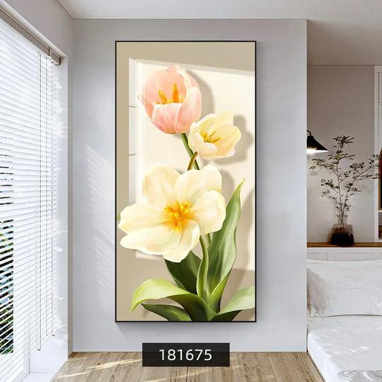 Summer Flowers Colorful Floral Canvas Wall Art