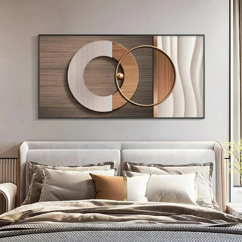 Abstract Celestial Geometry Canvas Wall Art