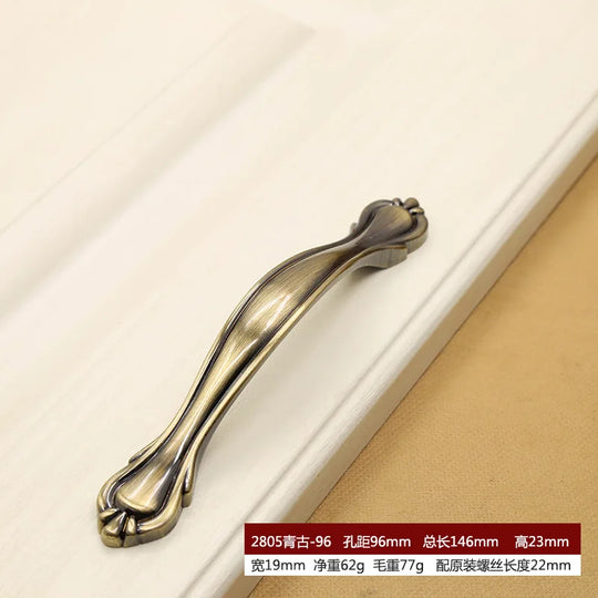 Retro Bronze Cabinet Handles – Antique Metal Drawer &amp; Door Pulls