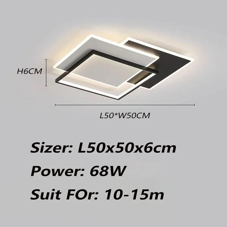 Modern Minimalist Ultra-Bright LED Ceiling Light for Living &amp; Bedroom