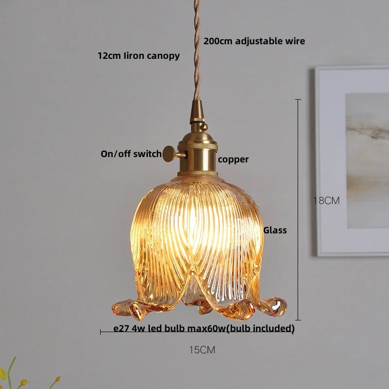 Lucien – Modern Clear Glass Pendant Light for Living Room, Restaurant, and Café