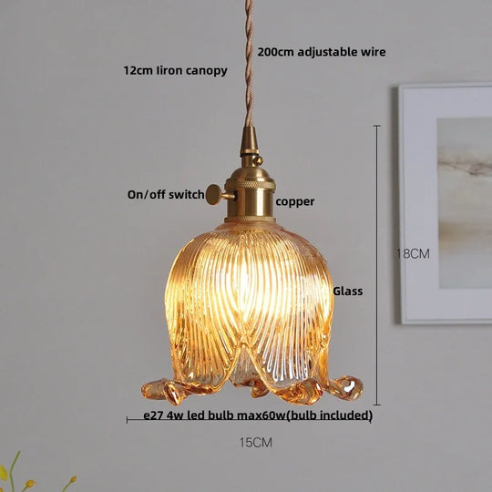 Lucien – Modern Clear Glass Pendant Light for Living Room, Restaurant, and Café