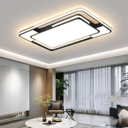Remote Control Square LED Ceiling Lamp for Living &amp; Dining Room