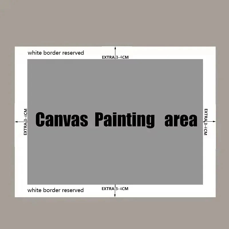 Large Urban Abstract Landscape Canvas Wall Art Unframed