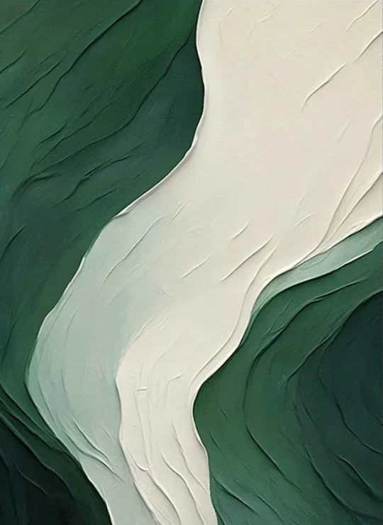 Large Format Abstract Flowing Textural Wall Art Canvas Print