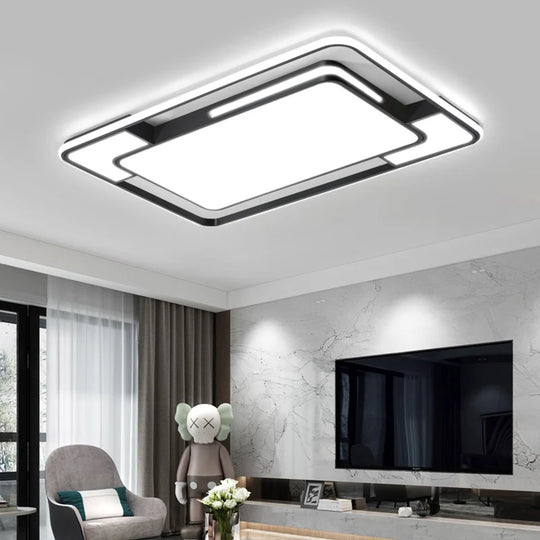 Remote Control Square LED Ceiling Lamp for Living &amp; Dining Room