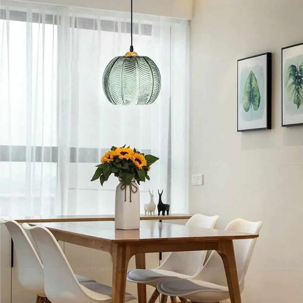Sylvara – Nordic Glass Pendant Light for Bedroom, Living Room, and Kitchen Island
