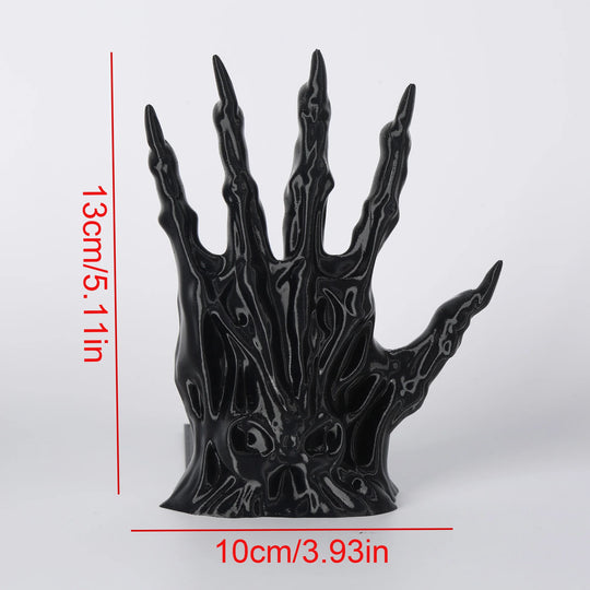 Gothic Demon Hand Bookends Set for Shelf and Desk Decor