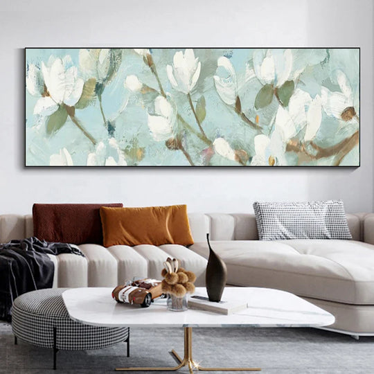 Black Golden Rose Floral Wide Format Canvas Wall Art