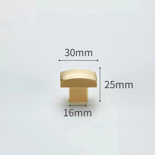 Modern Solid Brass Cabinet Knobs – Minimalist Wardrobe &amp; Kitchen Pulls