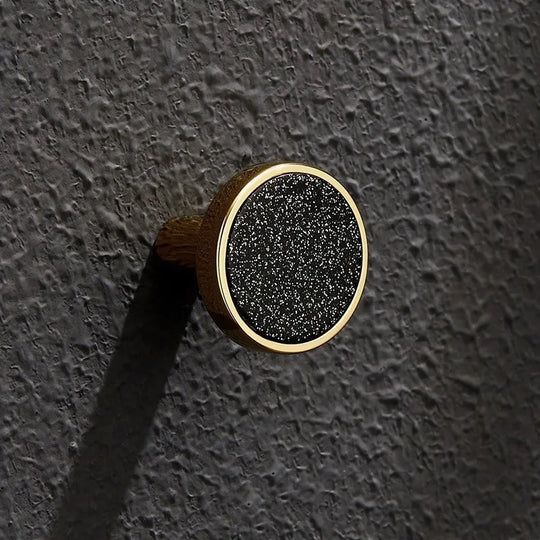 Shell Cabinet Handles – Gold Single-Hole Knobs &amp; Multipurpose Hooks