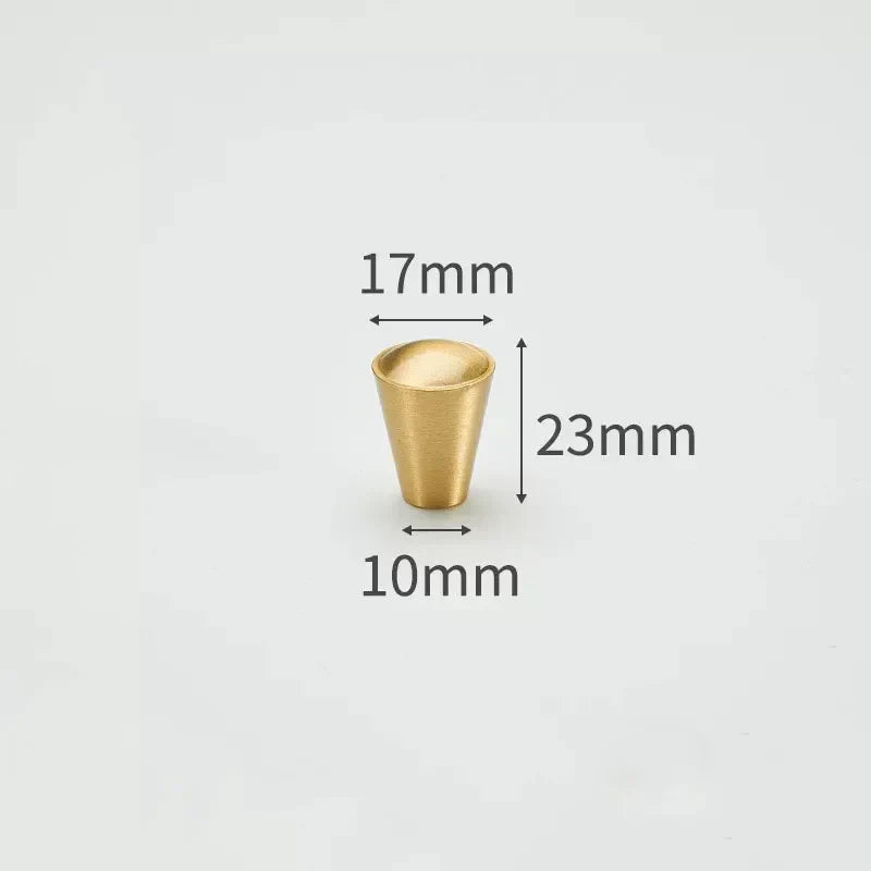 Modern Solid Brass Cabinet Knobs – Minimalist Wardrobe &amp; Kitchen Pulls
