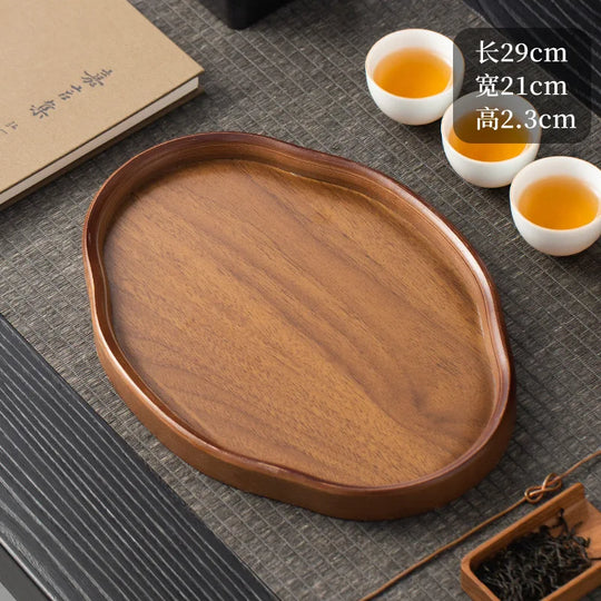 Wooden Decorative Serving Tray for Coffee Table &amp; Home Decor