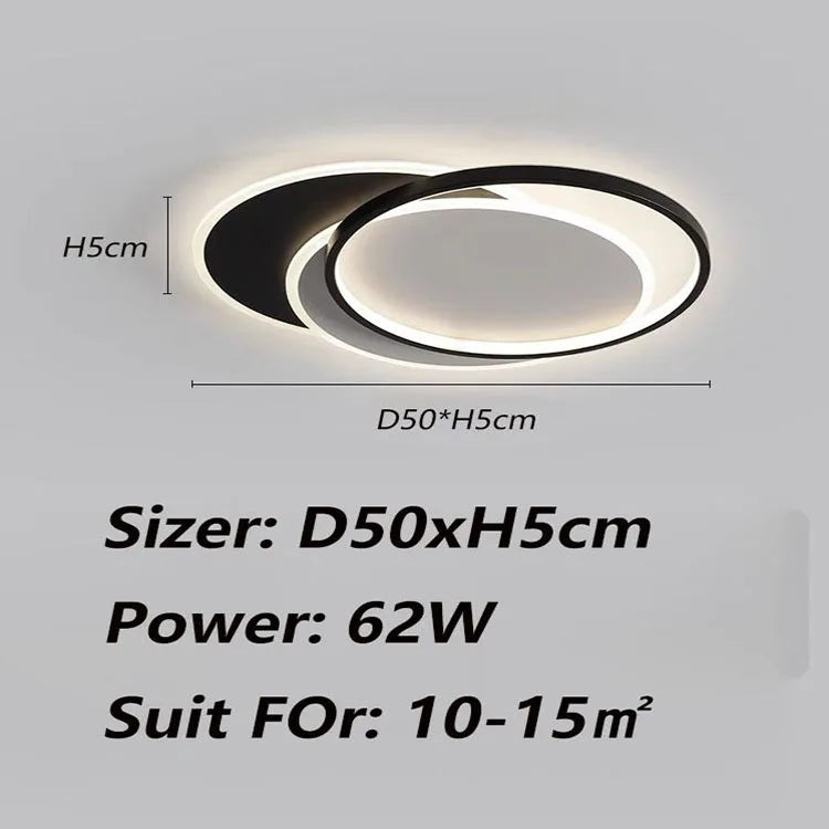 Modern Minimalist Ultra-Bright LED Ceiling Light for Living &amp; Bedroom
